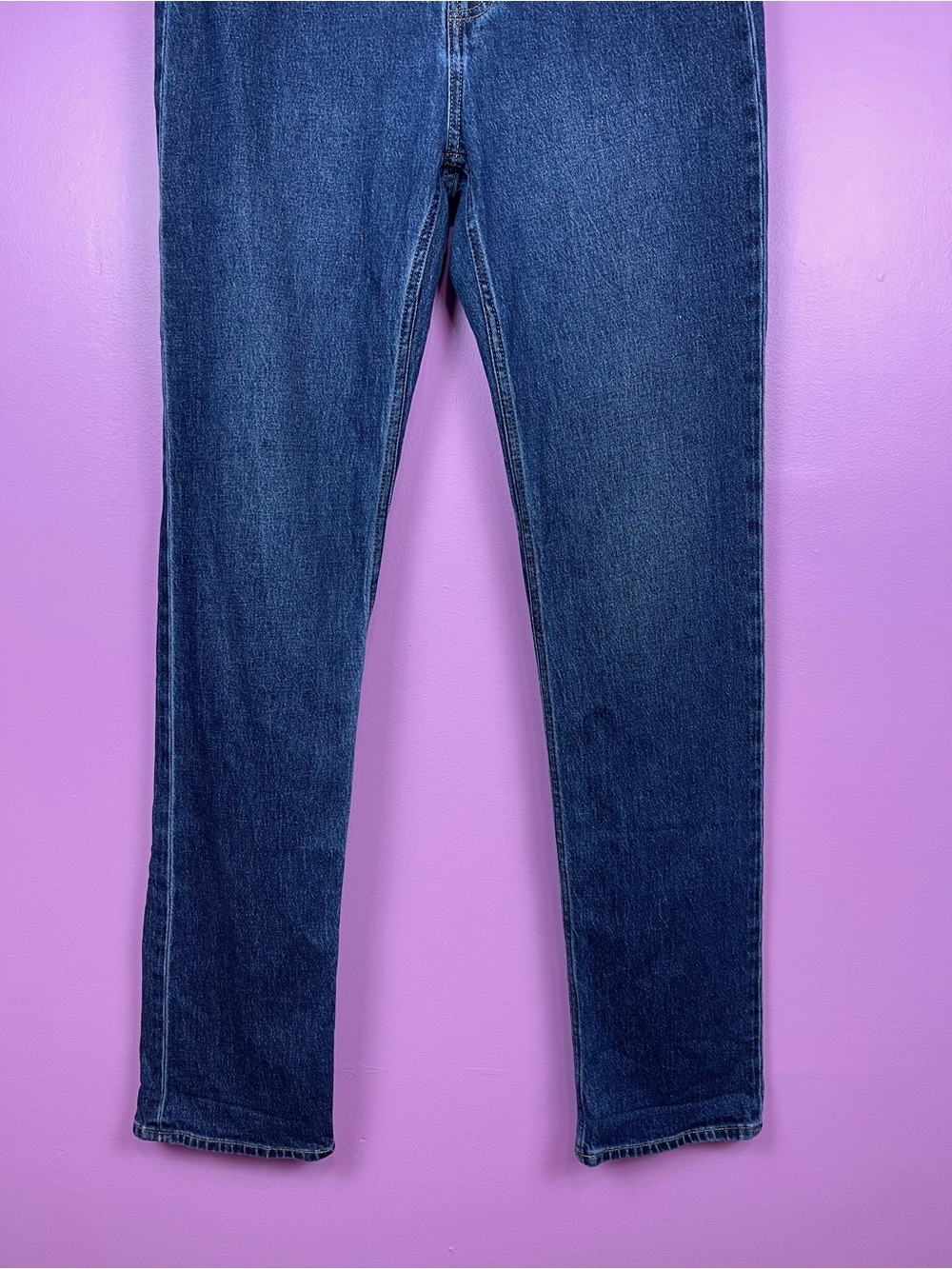 GAP High Rise '90s Slim Straight Jeans Women's 30 Tall Dark Indigo - Picture 6 of 15